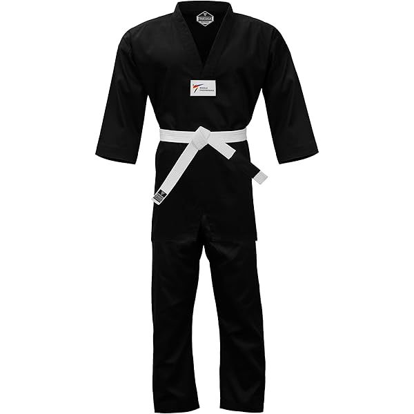 Amazon.com: Twister Taekwondo Uniform 8oz Poly/Cotton (BLACK