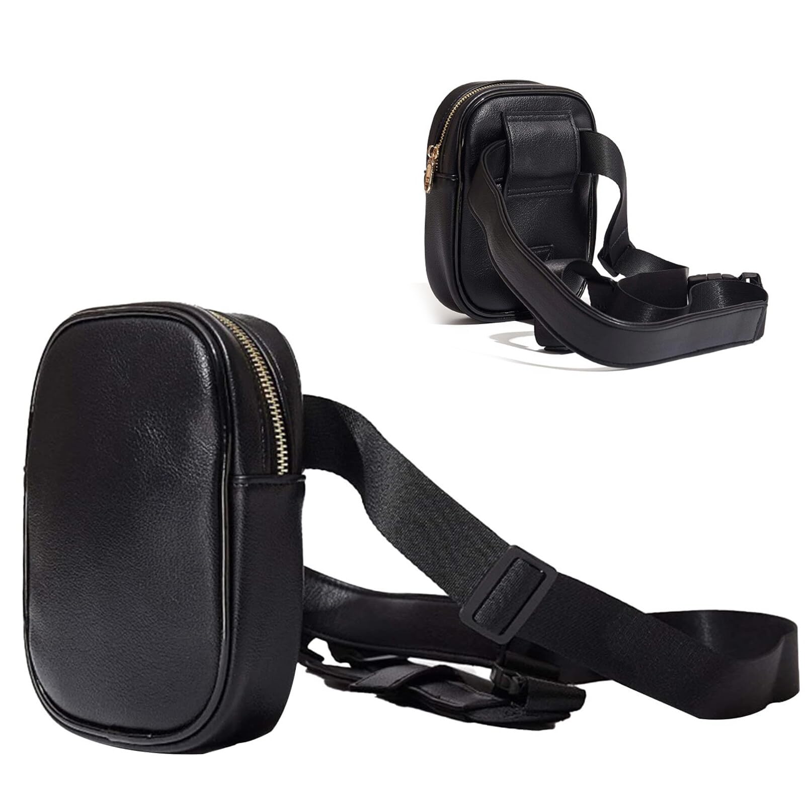 Gsrhzd Versatile Adjustable Thigh Bag for Men Women, Durable Lightweight Motorcycle Drop Leg Bag - 21x16x4.5cm, High Capacity for Running Walking Shopping (Black)