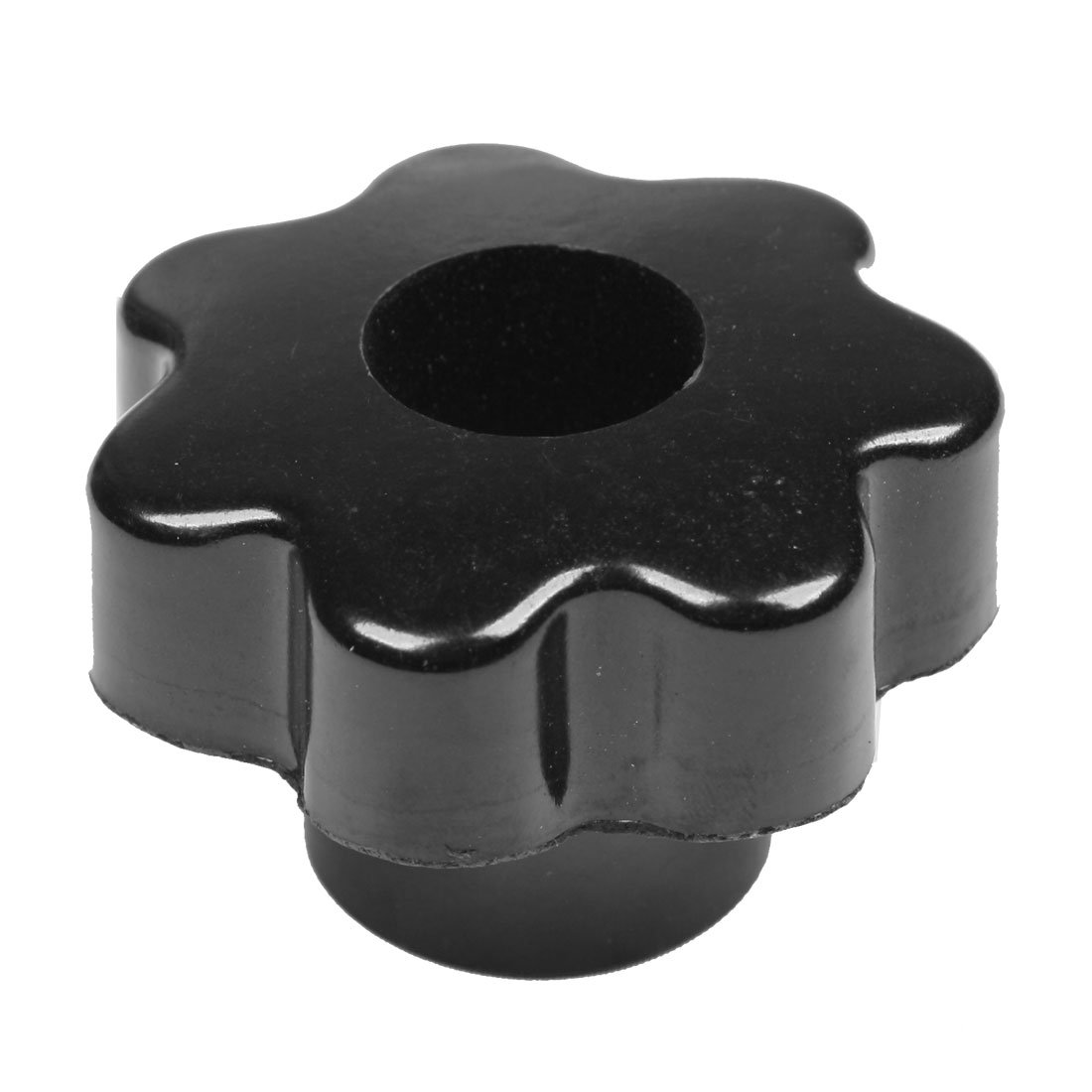 Sourcingmap M8X50 mm Diameter Thread Black Plastic Star Head Clamping Knob Grip, 28mm Height