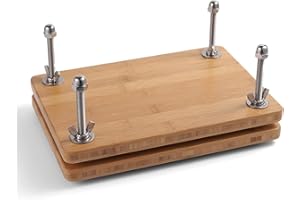 Wooqu Book Press, 7.9”x11.6”, Bamboo Wood, Portable, Pre-assembled, for Bookbinding