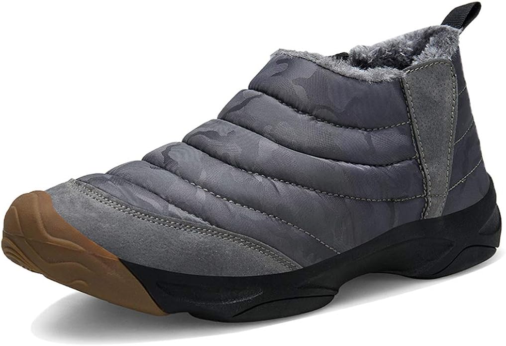Amazon Com Mens Womens Winter Ankle Snow Boots Waterproof Slip