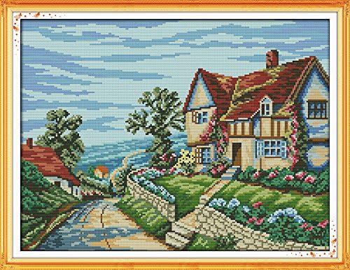 Happy Forever Cross Stitch, scenery, beautiful village