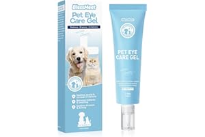 Blessmeet Dog Eye Gel, Dog Eye Drops Wash for Dogs and Cats,Vet-Recommended to Soothe Pet Eye Irritations,Eye Infections & Allergies. Relieve Dry Eyes and Pink Eyes, Pet Tear Stain Remover. 2 Ounces