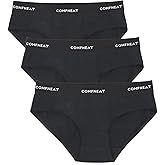 Comfneat Women's 3-Pack Stretchy Briefs Cotton Spandex Underwear