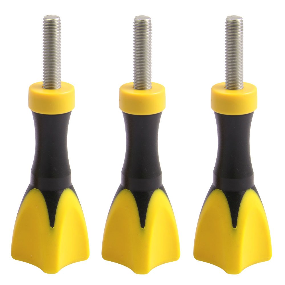 iSHOXS 2C Mounthandle Set (3 pcs) - Action-cam Thumb Screw Set for GoPro, Rollei, Sony Apeman and Compatible Action Cameras (69 mm Total Length)