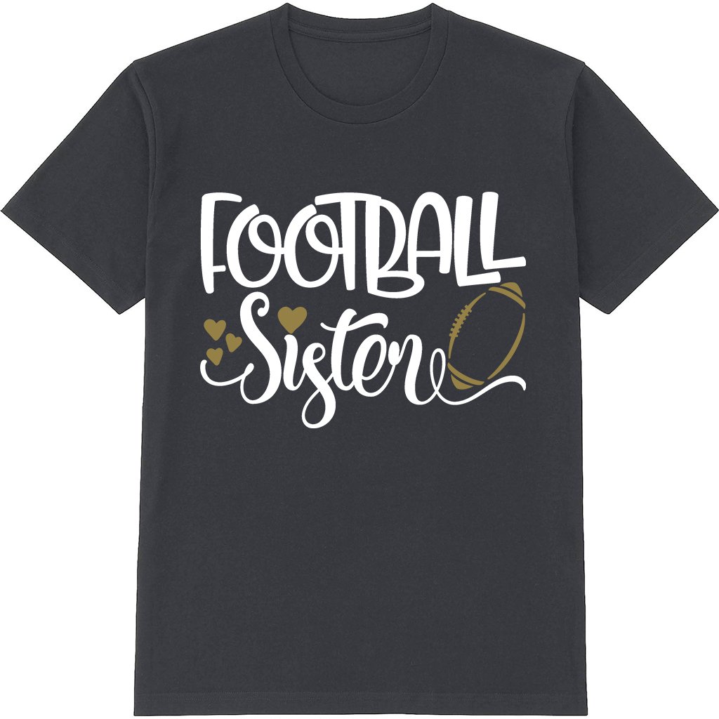 Football Sister Kids T Shirts, Funny TShirt, With Saying