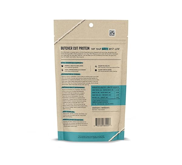 VITAL ESSENTIALS FREEZE DRIED DOG TREATS | BEEF LIVER, SINGLE INGREDIENT | PREMIUM QUALITY | GRAIN FREE TRAINING TREATS FOR DOGS, 2.1 OZ BAG