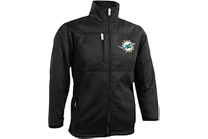 Outerstuff NFL Youth Boys 8-20 Bonded Fleece Full Zip Jacket, Black