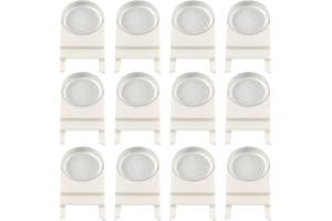 KOHAND 12 Pack Bee Feeders, 5.1 x 3.15 Inch Plastic Entrance Feeders for Beehives, Beekeeping Supplies Jar Feeders with Perforated Lids for Mason Plastic Glass Jars, Sugar Syrup Water Dispenser