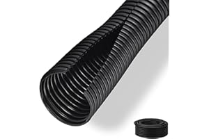 10Ft Split Wire Loom Tubing Wire Cover Automotive Flexible Conduit,Protective Split Cable Sleeves Plastic Cord Protectors for