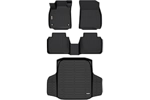 Binmotor-for Honda Accord 2023-2026(Include Hybrid) All Weather Floor Mats & Cargo Liner Full Set, Rubber Liners Car Floor Mats Cargo Trunk Mat for Honda Accord Accessories
