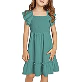 blibean Tween Girls Elegant Ruffle Sleeve Dresses Size 6-15 Years