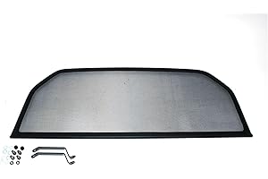 GermanTuningParts Déflecteur de vent pour Triumph Spitfire (1962-1980) - Pliable - Noir | Filet Anti-Remous Coupe | Déflecteu