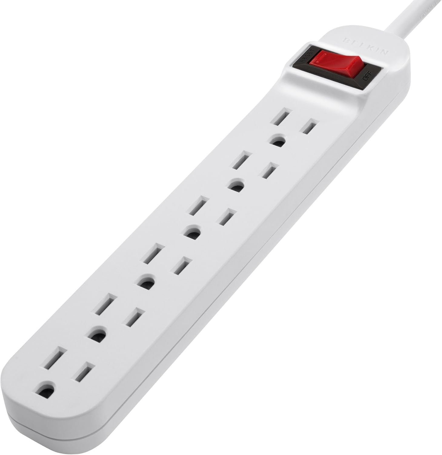 Belkin 6-Outlet Power Strip with 5-Foot Right-Angled Power Plug (F9P609-05R-DP): Computers & Accessories