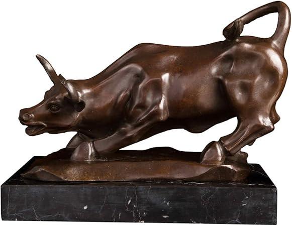 Amazon Com Artylife Wall Street Bull Statue Real Bronze Market