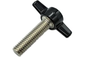 MAGIC HUB 3/8" x 1 1/2" Thumb Screws with Wing Knob Thumbscrews Thumb Screw Butterfly Thumb Screws Thumbscrew (6)