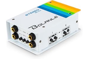Bolanle Passive Dual Channel Direct Box and Line Isolator DI/LI Switch, Stereo/Mono DI Box for Guitar, Bass, Keyboard, Studio/Stage XLR