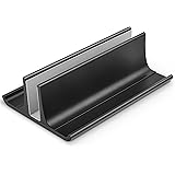 HONKID Vertical Laptop Stand, Aluminum Macbook Holder Adjustable Desktop Laptop Dock (up to 17.3 in) Compatible with All MacB