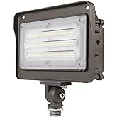 kadision LED Flood Light Outdoor, Dusk-to-Dawn Photocell, 50W 6500LM | 5000K Daylight, IP65 Waterproof 100-277V, 180-Degree Adjustable Knuckle Mount Outdoor Security Lights for House, ETL Listed
