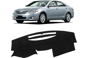 KUST Car Dash Cover Compatible with Toyota Camry 2007 2008 2009 2010 2011 Polyester Dashboard Cover Non-Slip Dash Protector Interior Accessories for Camry Custom Fit Dash Mat No Glare Black