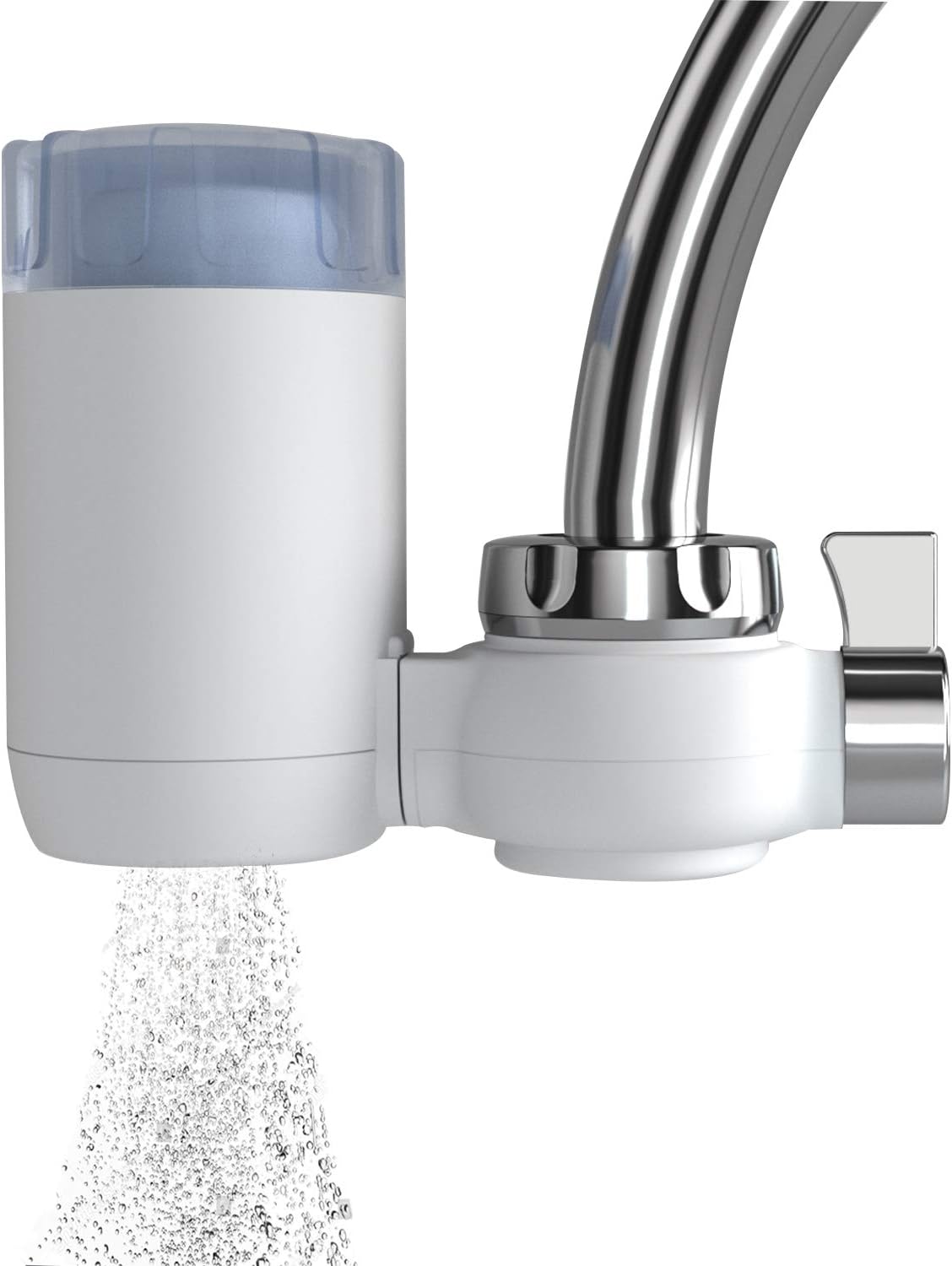 SimPure Water Filter Faucet DA02, Tap Mount Water Purifier Filtration System, 320 Gallon, High Efficiency Ceramic Filter, Easy Installation, 2-Way Output, Remove 99% Lead, Flouride, Chlorine, Odor: Home & Kitchen