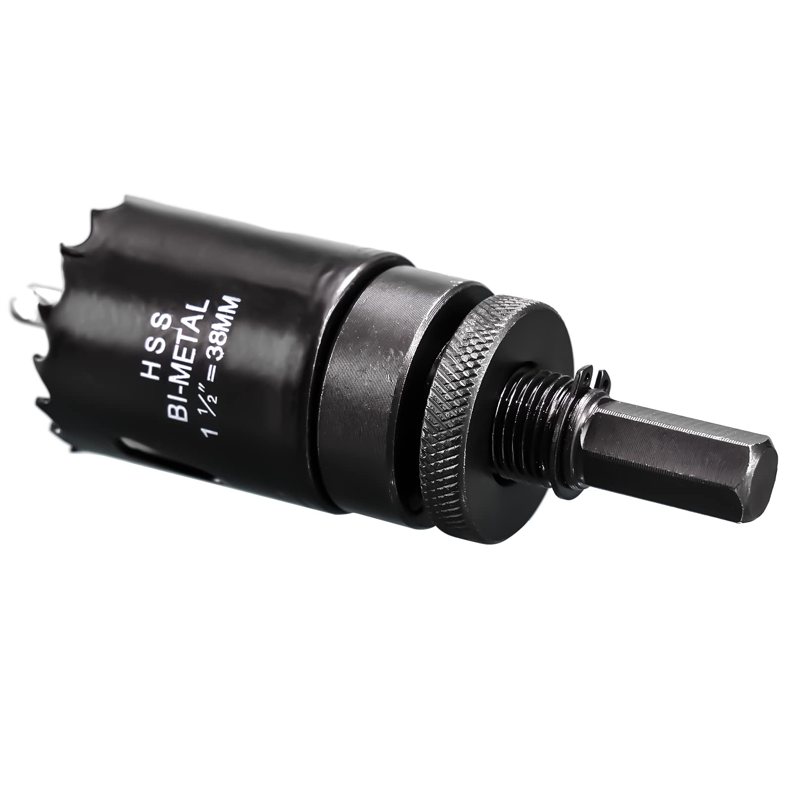38mm HSS Hole Saw, M42 Bi-Metal Wood Hole Dill Bit 1.5" Diameter, Round drill Cutter for Pipe Vent, Plasterboard, Plastic and Copper