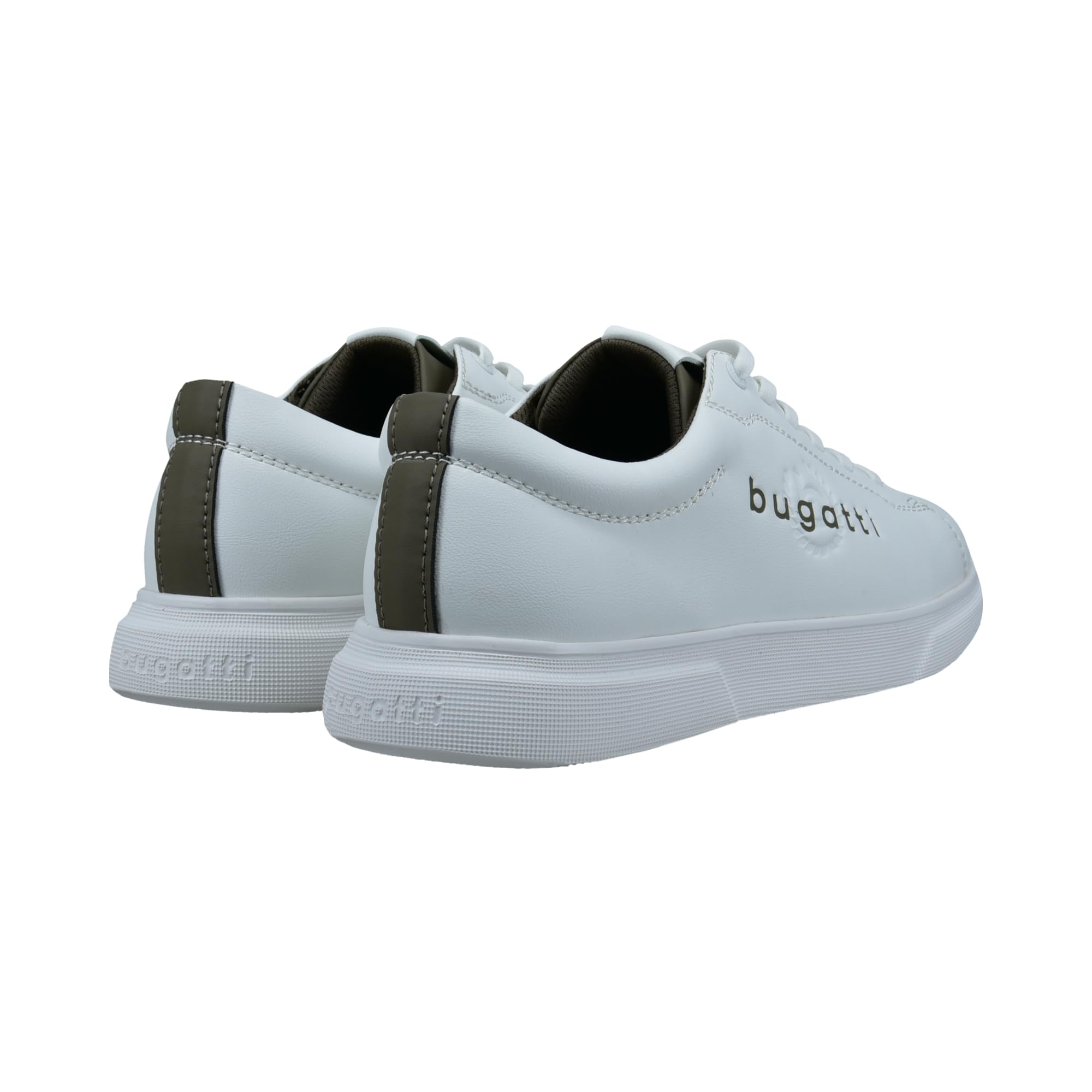 bugatti man Herren Low-Top Sneaker, Männer Sneaker,Halbschuhe,straßenschuhe,Strassenschuhe,Sportschuhe,Freizeitschuhe,White (2000),45 EU/EU UK 3