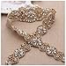 Rhinestone Applique, Sparkly Crystal Applique Bridal Gold Belt Wedding Accessories for Brides