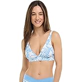 Skye Women's Standard Isabella Wide Band Triangle Bikini Top Swimsuit, Lola Floral