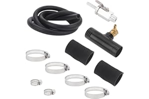 VASTAUTO Auxiliary Fuel Tank Install Kit Fit for Ford Dodge Ram Chevy Silverado GMC Replaces 11025,Auxiliary Fuel Tank Gravity Fueled Auxiliary Fuel Tank with 1 1/2" Fill Line