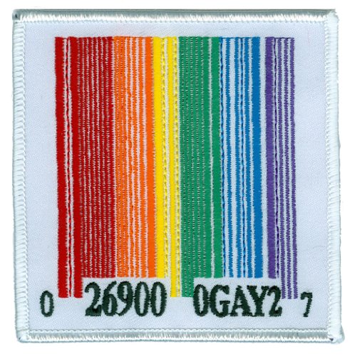 Sublime Design - Pride Gay Rainbow Barcode - Embroidered Patch