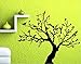 ALLICERE Big Tree Living Room Bedroom Decoration Stickers Murals Removable Pvc Wall Sticker Mural Art Home Room Decoration for Bedroom Bathroom Living Room Tv Background(Color:Black)