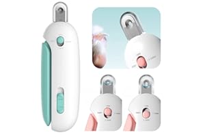 Cat Nail Clippers with Adjustable Aperture, Safe Cat Nail Trimmer with Circular Cut Hole, 1/2/2.5/3.5mm Four Diameter Avoid O