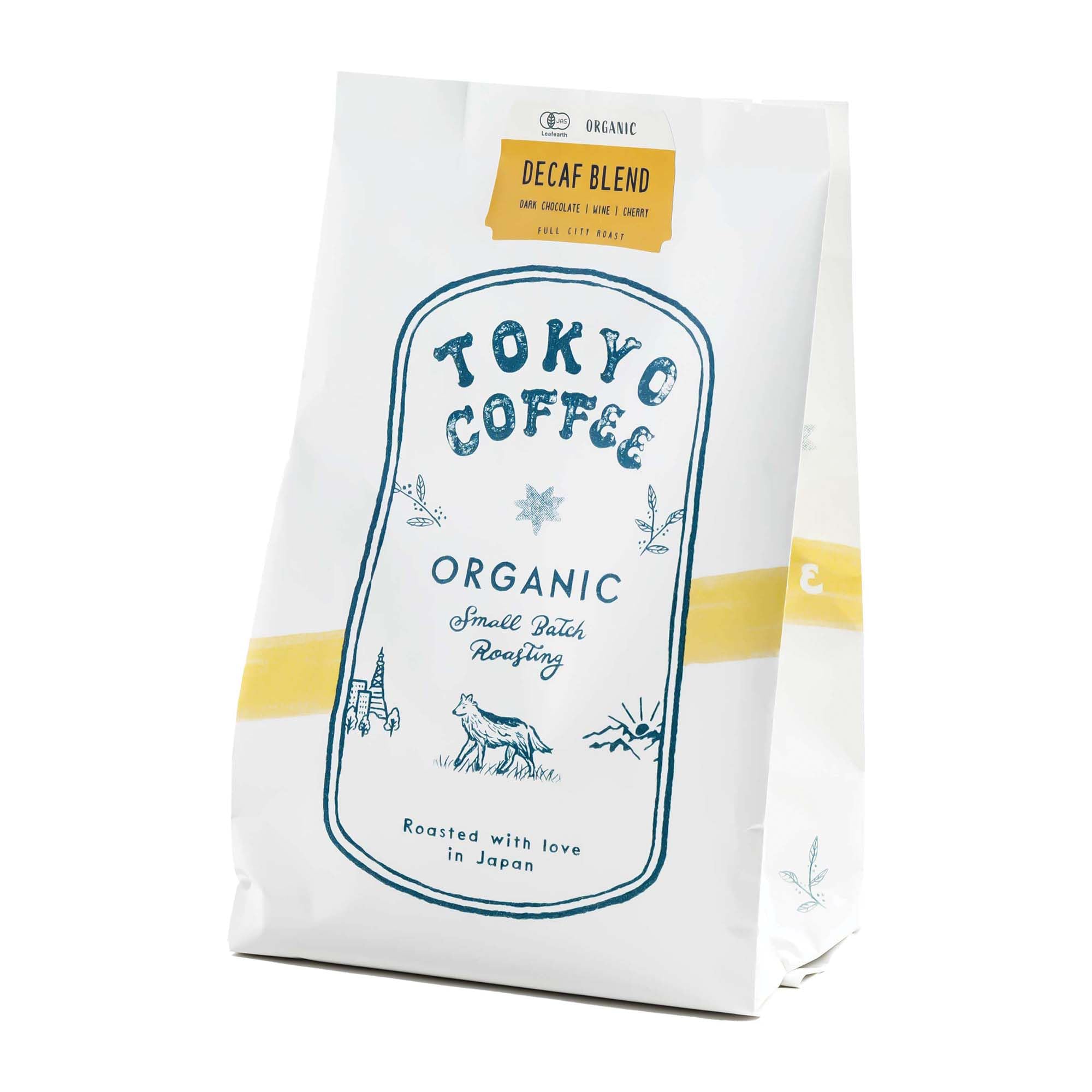 TOKYO COFFEE【デカフェ モカ ブレンド】オーガニック カフェインレスエチオピアコーヒー豆 (豆のまま 200g) の商品画像