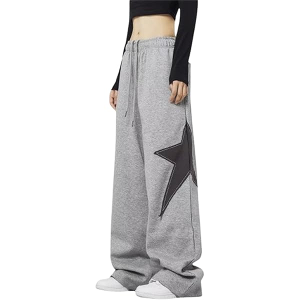 Y2K Stars Patterns Baggy Pants Grunge Hippie Cargo Pants Emo