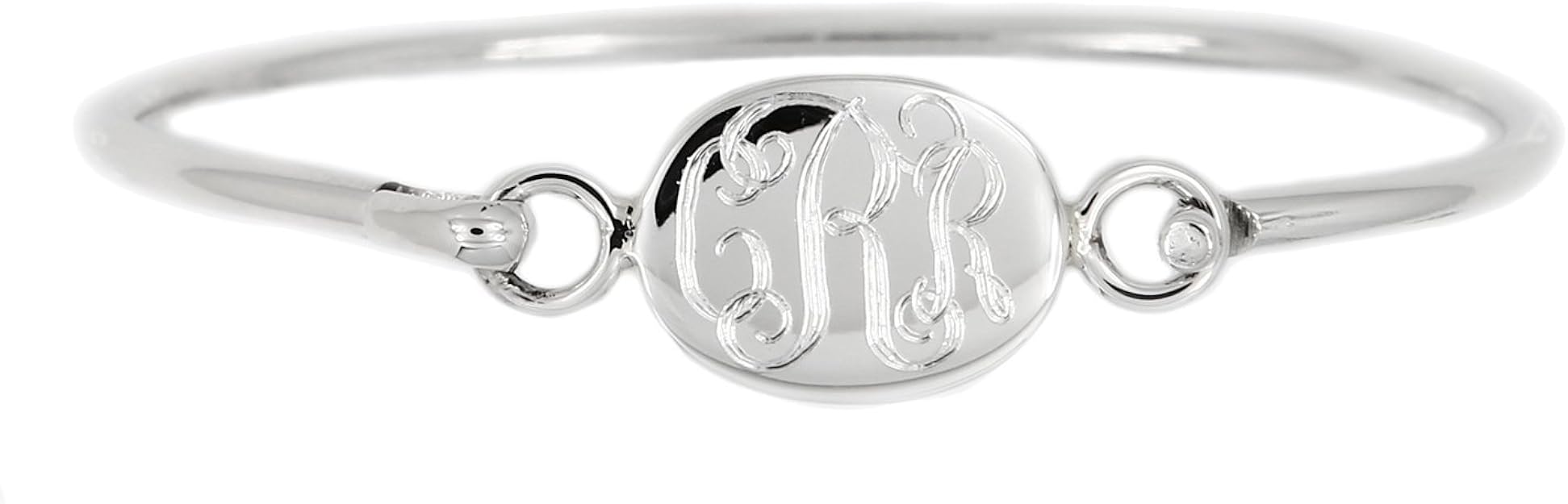 silver engraved baby bangle