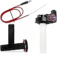 XIONGJIALIANG Twist Throttle Handle Grip+Cable for Motocross 50-250CC Dirt Pit Motor Bike Motorcycle CRF70 TTR KLX110 SSR Thumpstar YCF Mini Bike ATV Quad Pit Bike(7/8"-22mm)