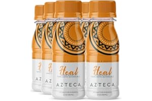 Azteca Botanicals Organic Energy Shot, Perfromance Boost, Wellness Shots Organic Endurance Shot With Vitamin B12 Boost, Energy Shots Natural Energy And Focus Lemon Flavor (6 Pack)