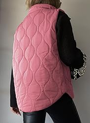 EVALESS Womens Fashion Cropped Puffer Vest Fall