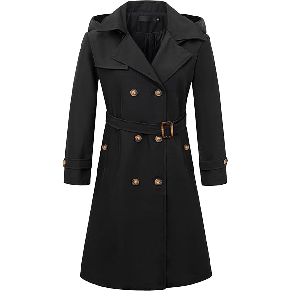Amazon.com: QZUnique Long Trench Pea Coat for Women - Winter