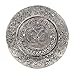 Hosley Round Aluminum Incense Burner/Holder Sticks, 4.50 Diameter.Tibetian Style Aluminum Incense Holder. Ideal Gift for Aromatherapy, Zen, Spa, Vastu, Reiki Chakra, Votive Candle Garden Settings