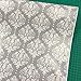 SimpleLife4U Peel & Stick Drawer Liner Removable Contact Paper for Covering Apartment Old Cabinets Shelves, Gray-White Damask, 17.7 Inch By 9.8 Feet