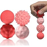 Valentines Gifts for Him Silicone Magnetic Balls Fidget Toys for Adults & Teens, 4PCS Stress Relief Sensory Toys for Autism ADHD Anxiety Fun Textures Gadgets Office Desk Toy for Kids Adults（4 Pink）
