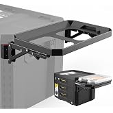 Foldable Mounting Plate Compatible with ToughBuilt StackTech Compact Tool Box &amp; Tool Bag, Side Rail Storage Attachment Bracket, No Drill Toolbox Expansion Mount for Modular Organizer Accessories