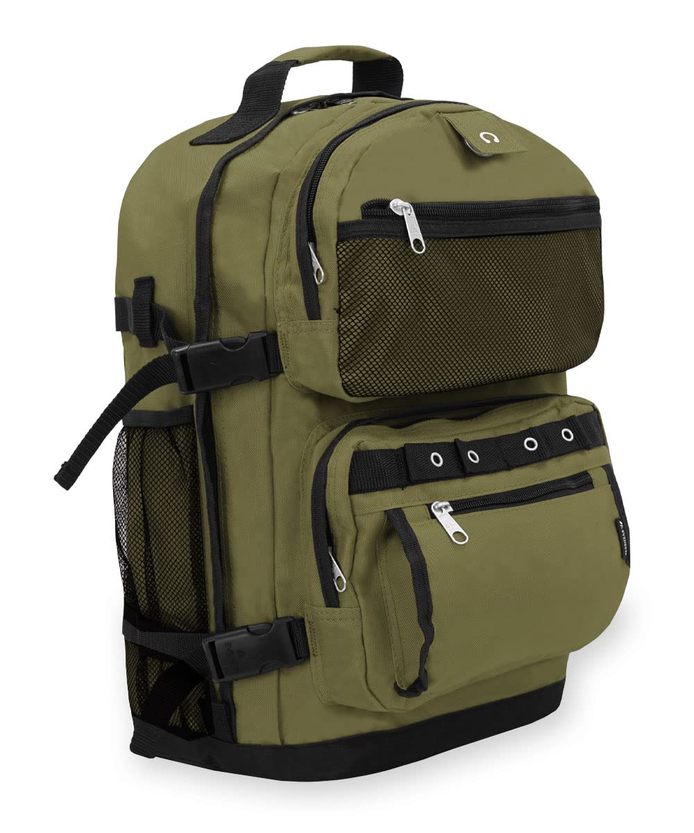 Mochila multiusos Everest Oversize Deluxe, oliva/negro