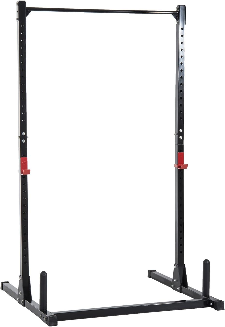 Soozier Adjustable Power Rack Exercise Stand - Black