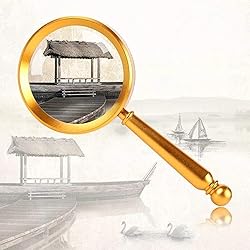 RAUGAJ Magnifiers,Handheld 10X Magnifying Glass Hd