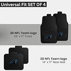 Fanmats Carolina Panthers Set of 4 Car Mats for