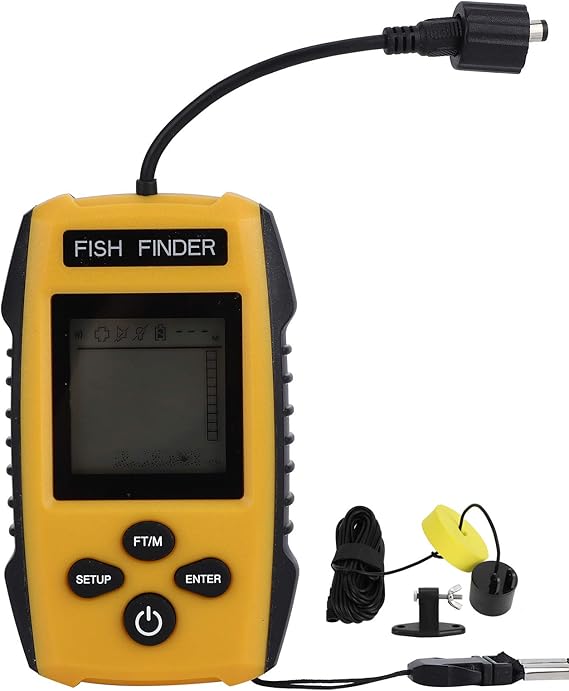 Fish Finder Portable Hand‑Held Wired Sonar Depth Finders for Boats