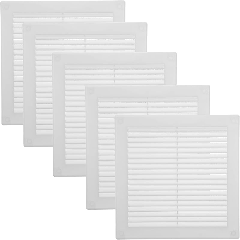 Vent Systems 200x200 mm White Soffit Vent Cover Pack of 5